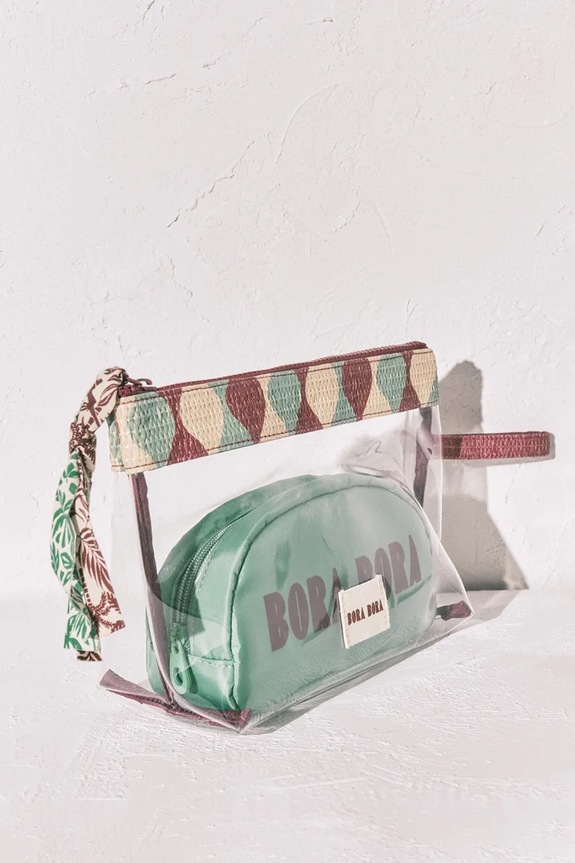 Doplňky women'secret Sada kosmetických taštiček dámská 4843070 burgundské