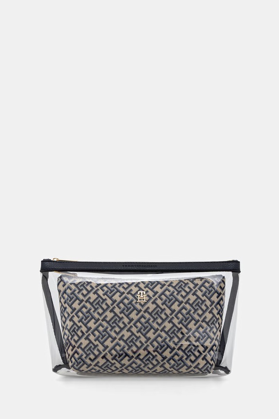 Tommy Hilfiger komplet kozmetičnih torbic ženski mornarsko modra AW0AW18708