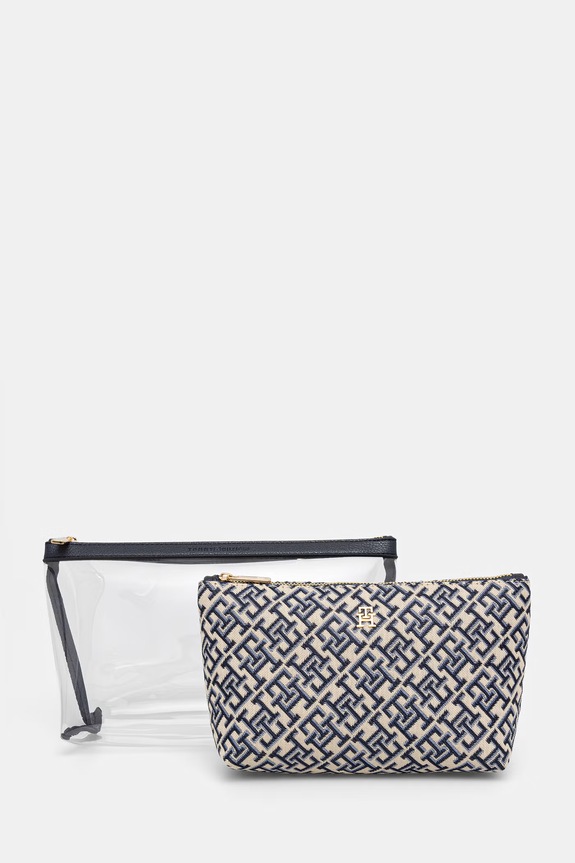 Dodatki Tommy Hilfiger komplet kozmetičnih torbic ženski AW0AW18708 mornarsko modra
