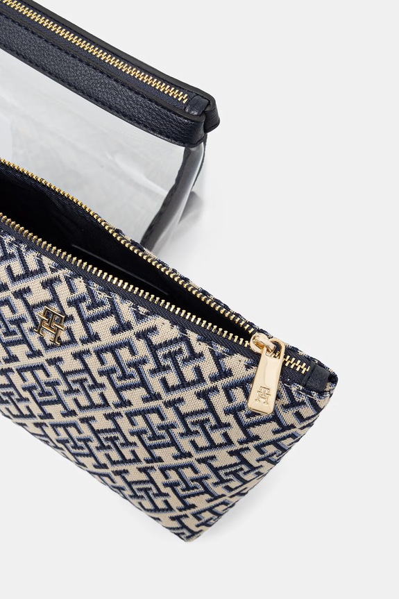 Tommy Hilfiger komplet kozmetičnih torbic ženski mornarsko modra AW0AW18708
