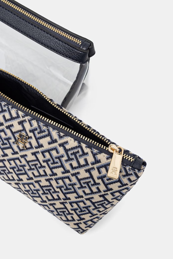 Tommy Hilfiger komplet kozmetičnih torbic ženski mornarsko modra AW0AW18708