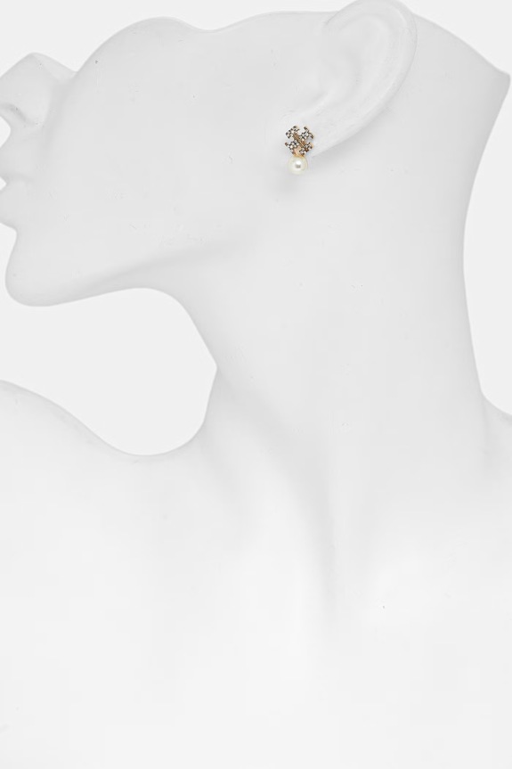Tory Burch kolczyki damskie Moondance srebrny 184422