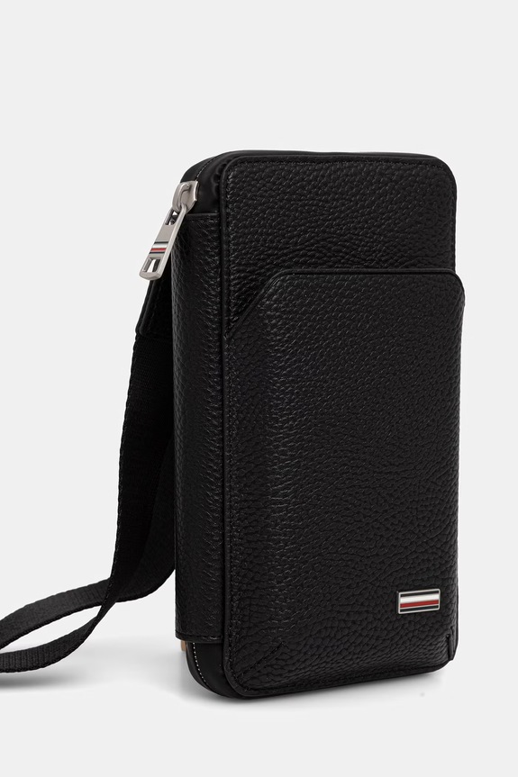 Tommy Hilfiger puzdro pánske z imitácie kože AM0AM14499 čierna AW26