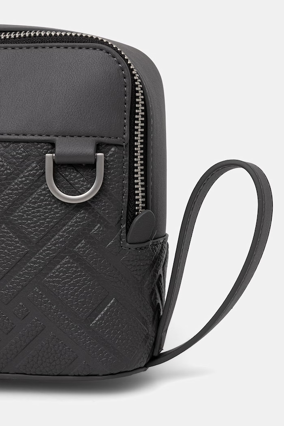 Tommy Hilfiger taštička pánská z imitace kůže AM0AM14486 šedá