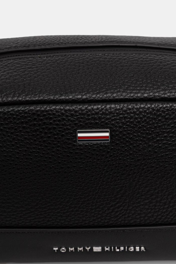 Doplnky Tommy Hilfiger kozmetická taška dámska z imitácie kože AM0AM14485 čierna
