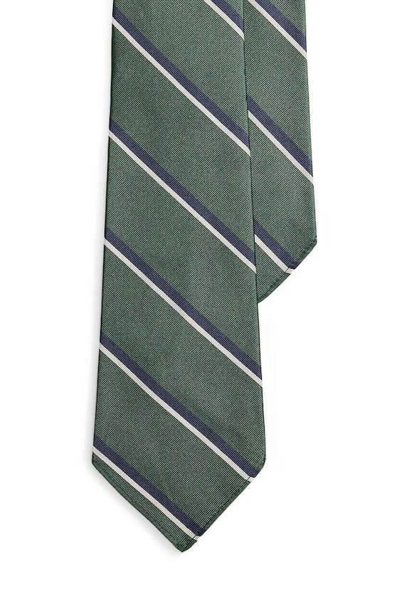 Polo Ralph Lauren cravatta da uomo con seta verde 712B18797