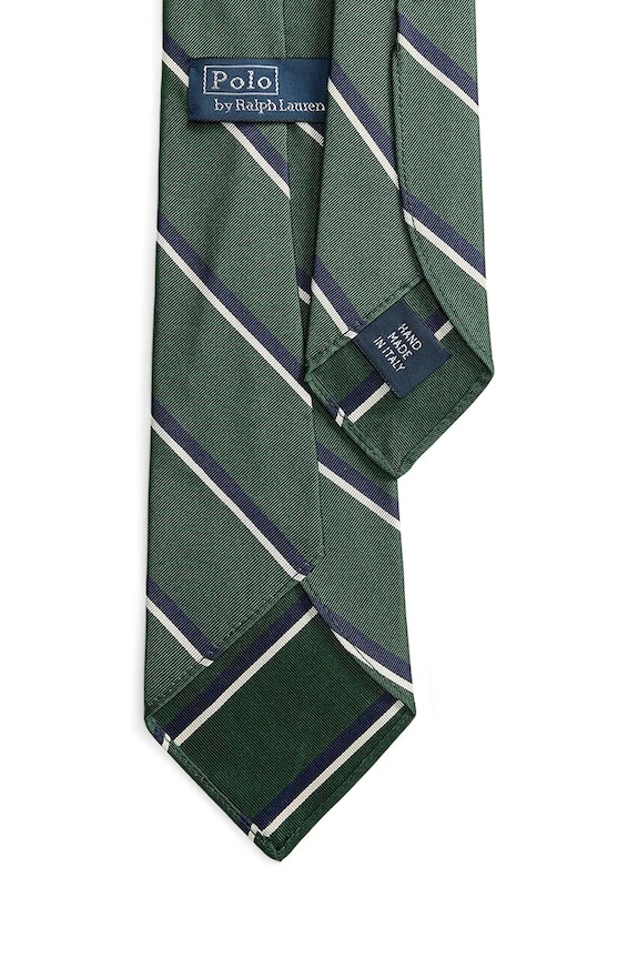 Polo Ralph Lauren cravatta da uomo con seta 712B18797 verde AW26