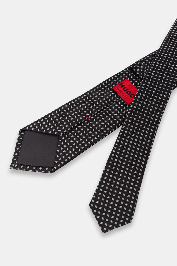 HUGO kravata moška svilena Tie cm 6 50567047 črna AW26