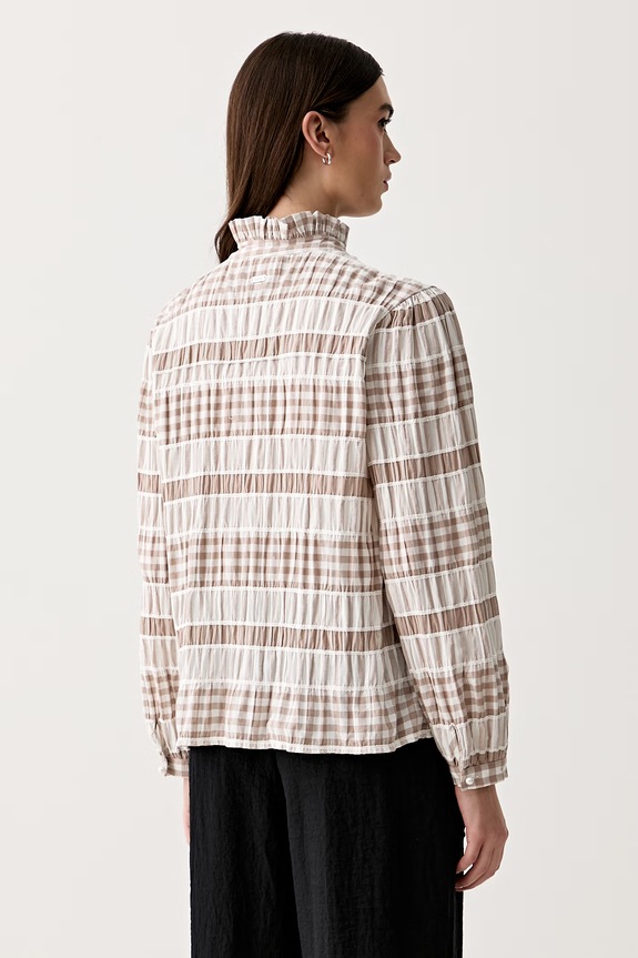 Odzież Barbour body damskie bawełniane z elastanem Hinton LSH1763 beżowy