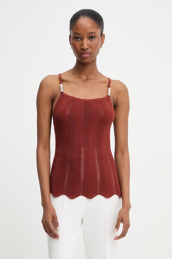 Morgan top damski z bawełną MOLOVIC czerwony 251.MOLOVIC