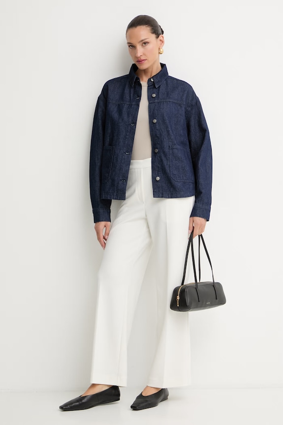 Marc O'Polo koszula damska jeansowa 5000014448 granatowy AW26