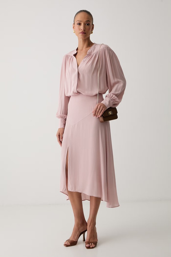 BOSS Orange сорочка жіноча віскозна C_Bethena 50564732 рожевий AW26