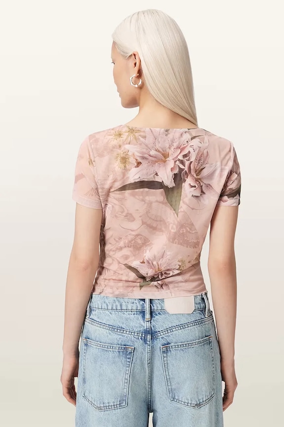 AllSaints bluzka damska GABBY W153JE beżowy AW26