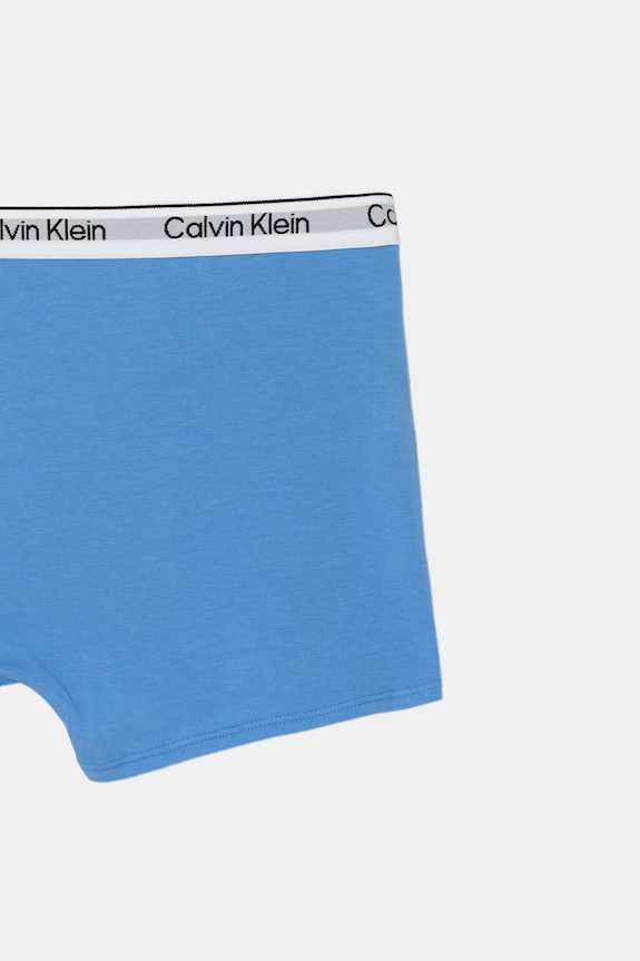 Calvin Klein Underwear bokserki dopasowane dziecięce bawełniane z elastanem 2-pack niebieski B70B700506.9BY2