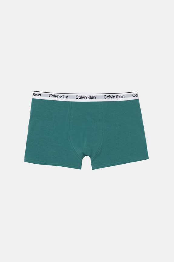 Calvin Klein Underwear bokserki dopasowane dziecięce bawełniane z elastanem 2-pack B70B700506.9BY2 turkusowy AW26