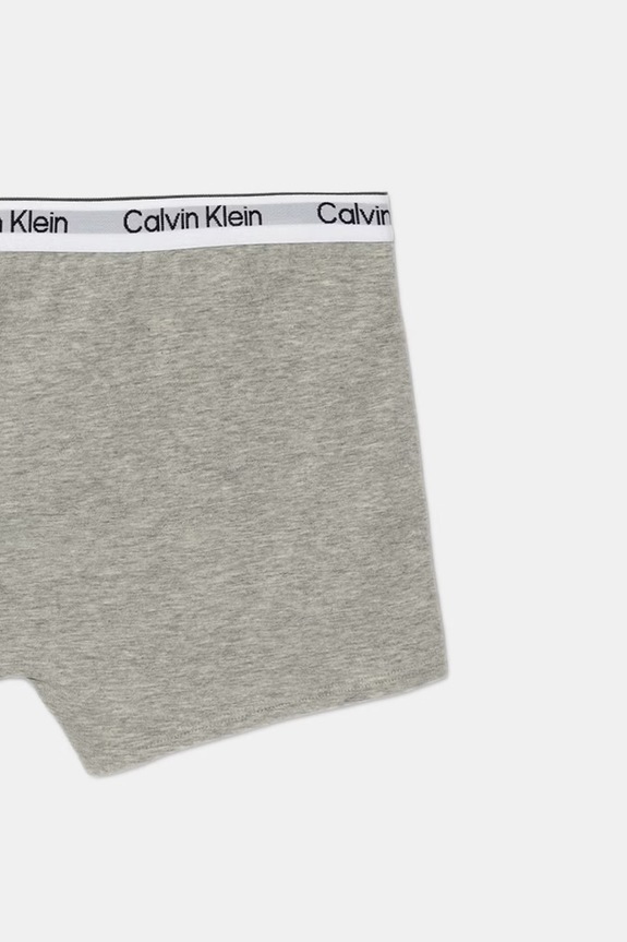 Calvin Klein Underwear bokserki dopasowane dziecięce bawełniane z elastanem 2-pack szary B70B700506.9BY2