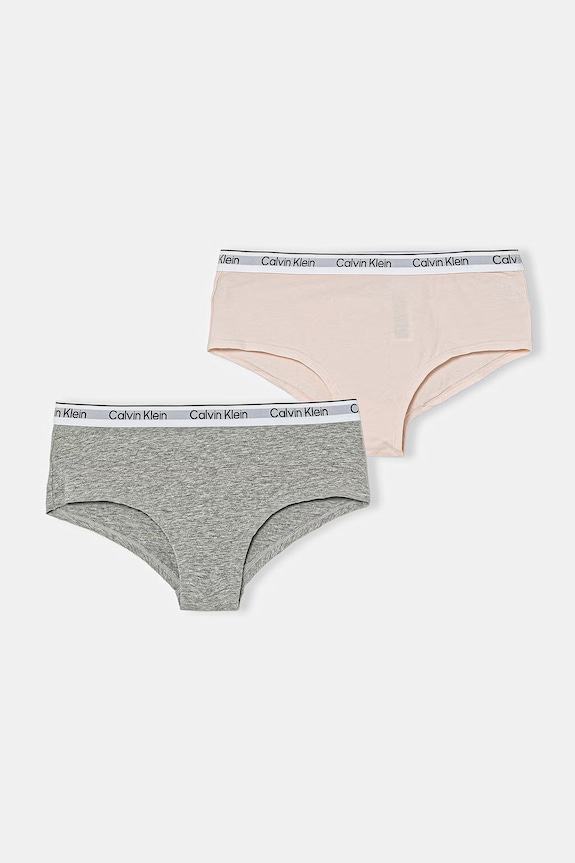 Calvin Klein Underwear slip hlačke otroške bombažne z elastanom paket 2 kosov roza G80G800727.9BY2