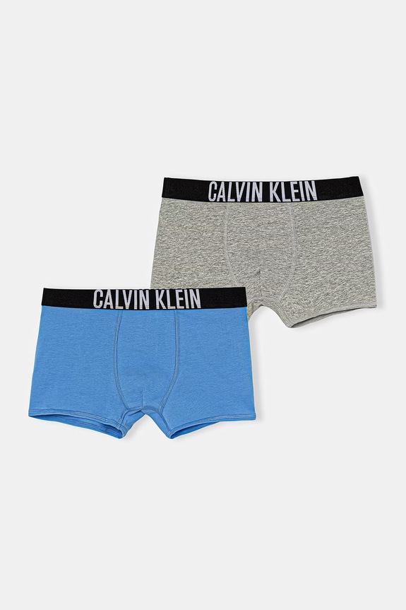 Calvin Klein Underwear priliehavé boxerky detské bavlnené s elastanom 2-pack sivá B70B700509.9BY2
