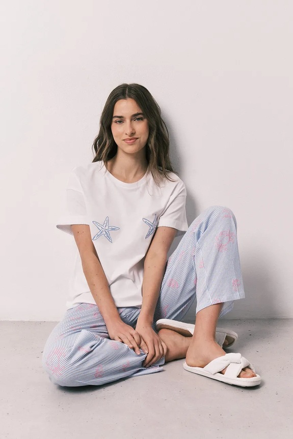 women'secret pijama din două piese pentru femei, din bumbac 3593068