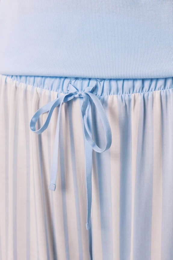 women'secret dvoudílné pyžamo dámské bavlněné s elastanem 3593087 modrá