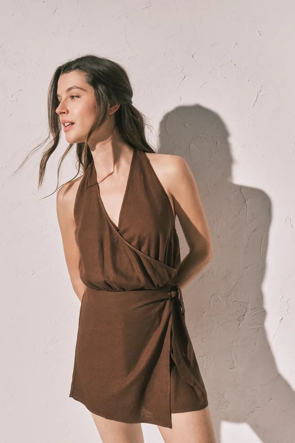 women'secret kombinezon plażowy damski brązowy 5543723