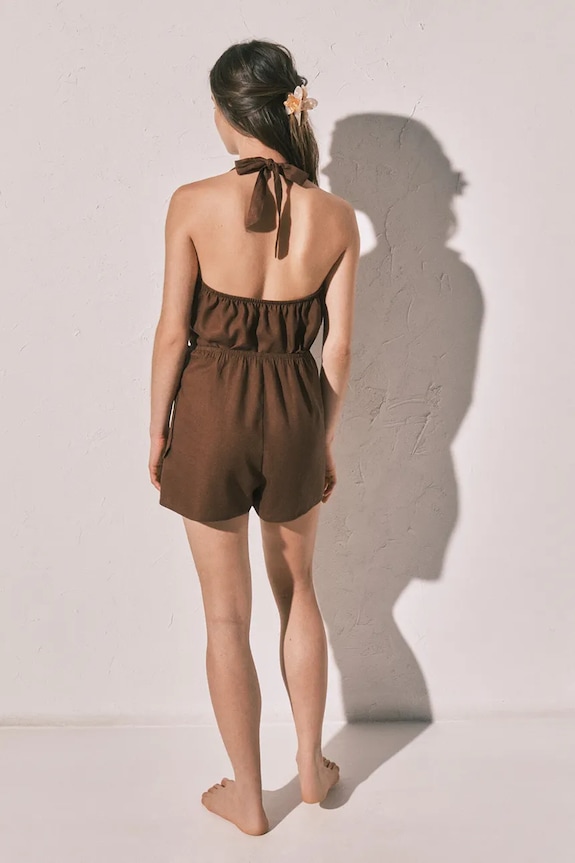 women'secret kombinezon plażowy damski 5543723 brązowy AW26