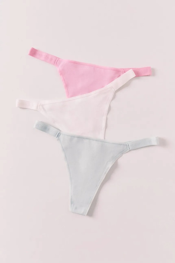 women'secret stringi damskie bawełniane z elastanem 3-pack multicolor 4933683