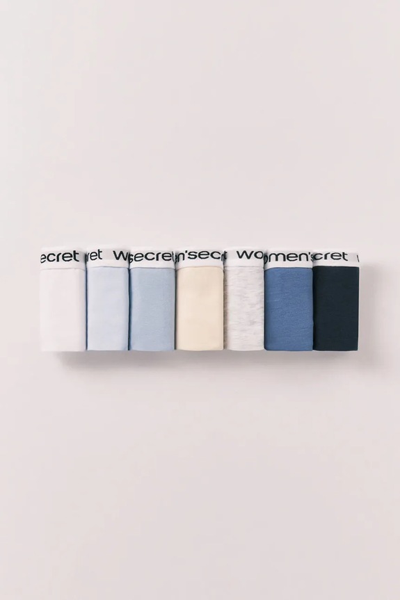 women'secret figi damskie bawełniane z elastanem 7-pack 4933684 multicolor AW26