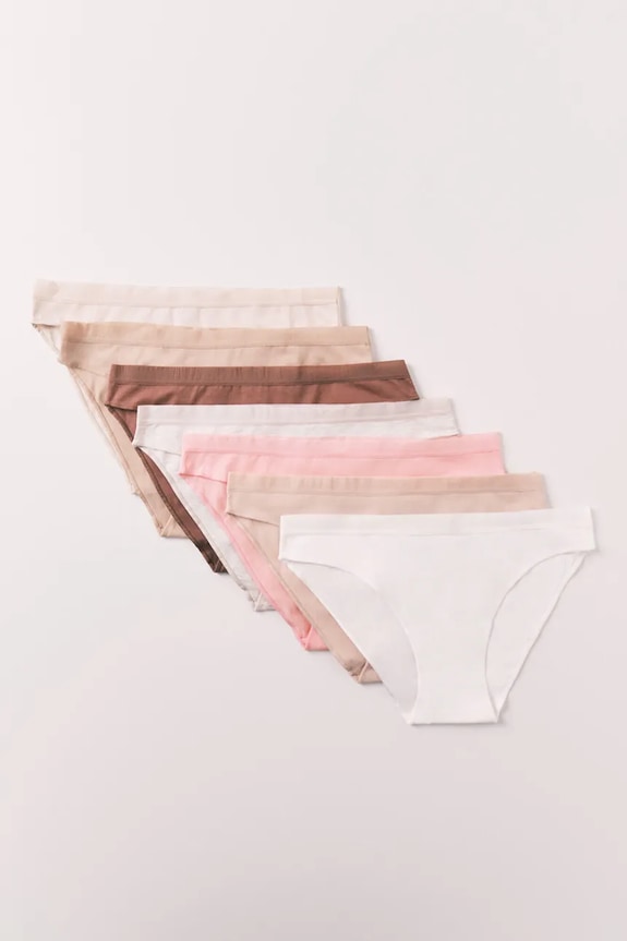 women'secret figi damskie bawełniane z elastanem 7-pack multicolor 4933687
