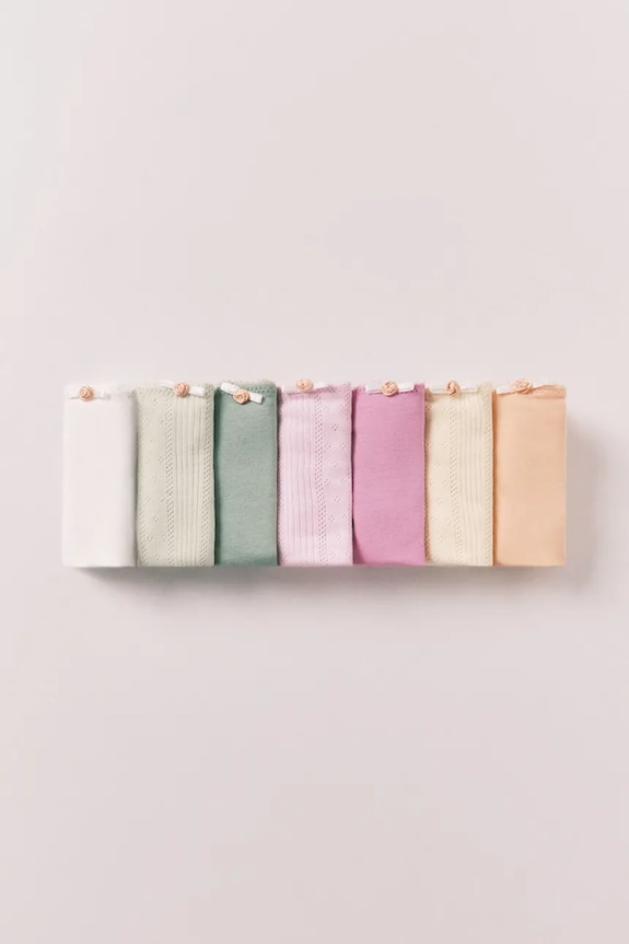 women'secret stringi damskie bawełniane z elastanem 7-pack 4933681 multicolor AW26