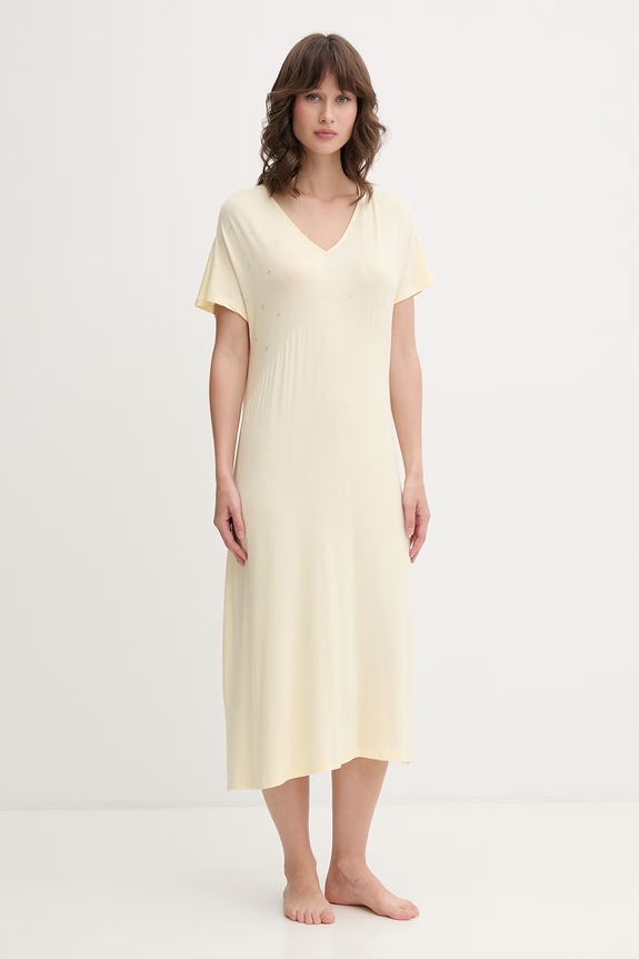 women'secret spavaćica za žene s viskozom zlatna 4363637