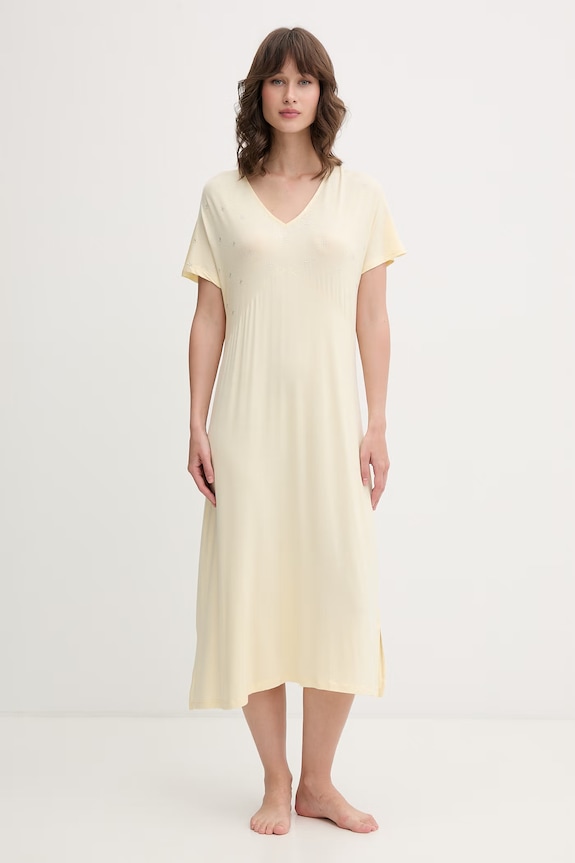 Odjeća women'secret spavaćica za žene s viskozom 4363637 zlatna