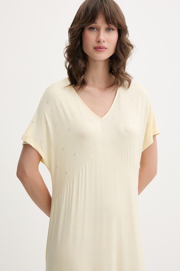 women'secret spavaćica za žene s viskozom zlatna 4363637