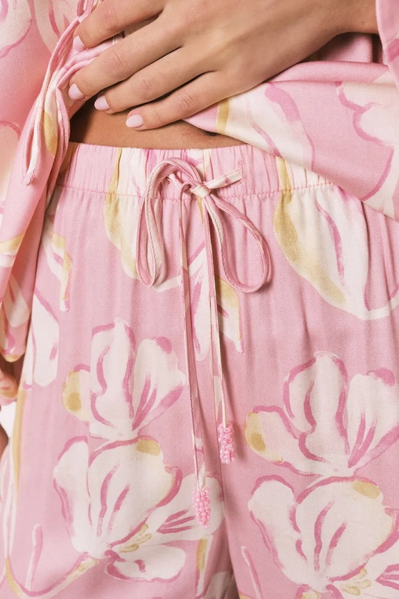 women'secret dvodelna pižama ženska viskozna 3593083 roza