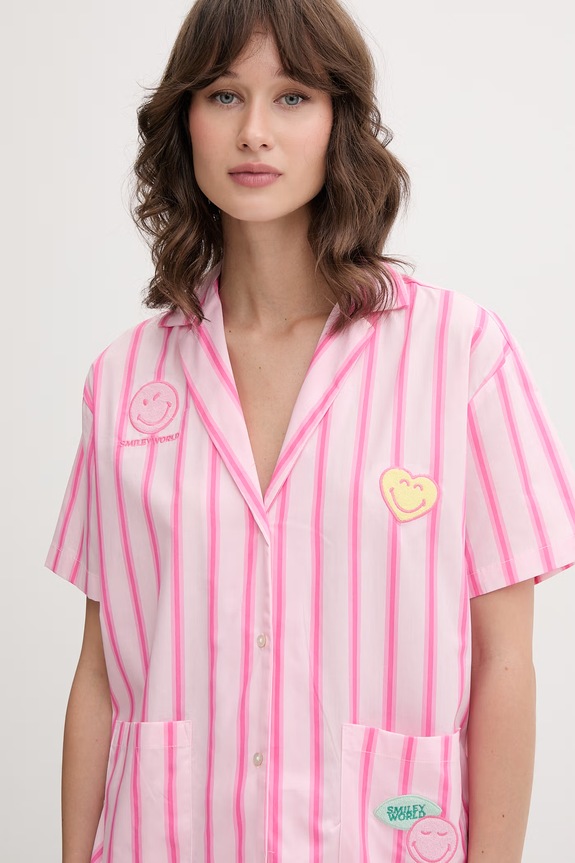 Oblečenie women'secret dvojdielne pyžamo dámske bavlnené 3133532 ružová