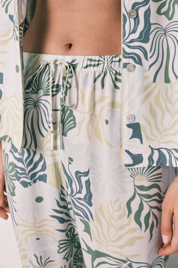 women'secret pijama din două piese pentru femei. din vâscoză 3133549 verde