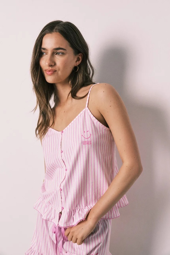 Oblečení women'secret pyžamo dámské bavlněné 3133522 růžová