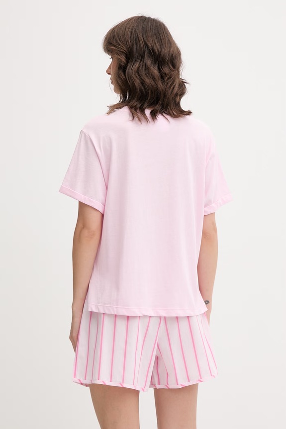 Women'secret dvojdielne pyžamo dámske bavlnené 3133531 ružová AW26