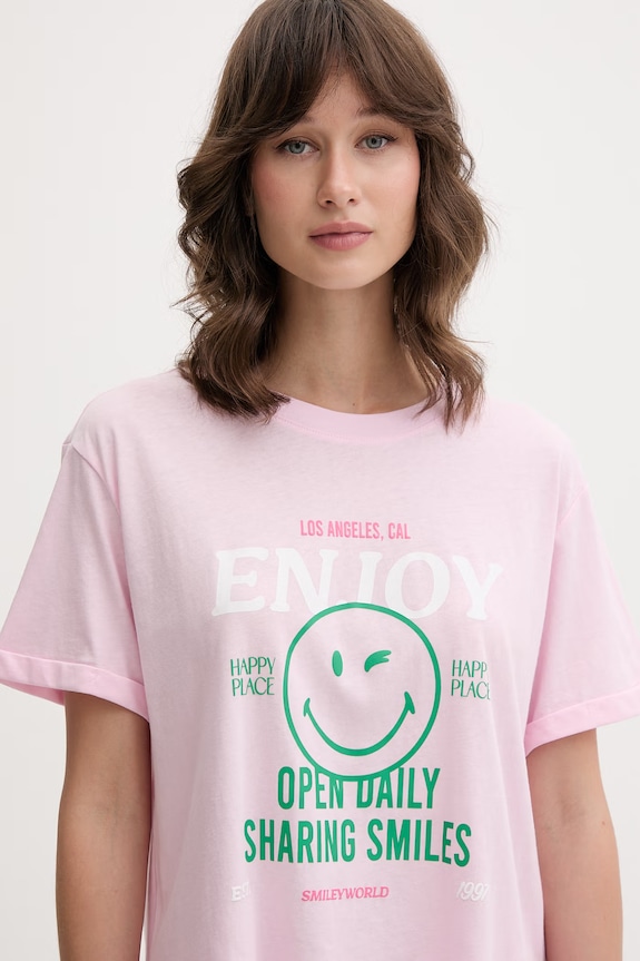 Women'secret Пижама дамска от памук 3133536 розов