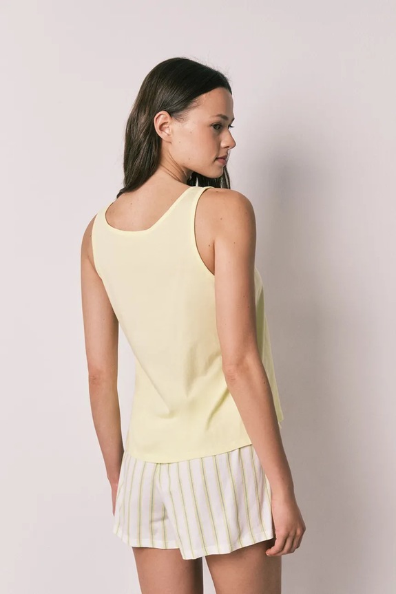 women'secret dvojdielne pyžamo dámske bavlnené 3133544 žltá AW26