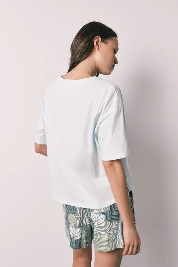 women'secret pižama ženska bombažna 3133543 zelena AW26