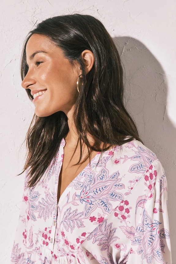 Women'secret komplet loungwear dámsky z viskózy 4853725 fialová