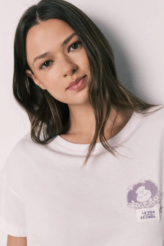 women'secret piżama dwuczęściowa damska bawełniana 3133525 biały