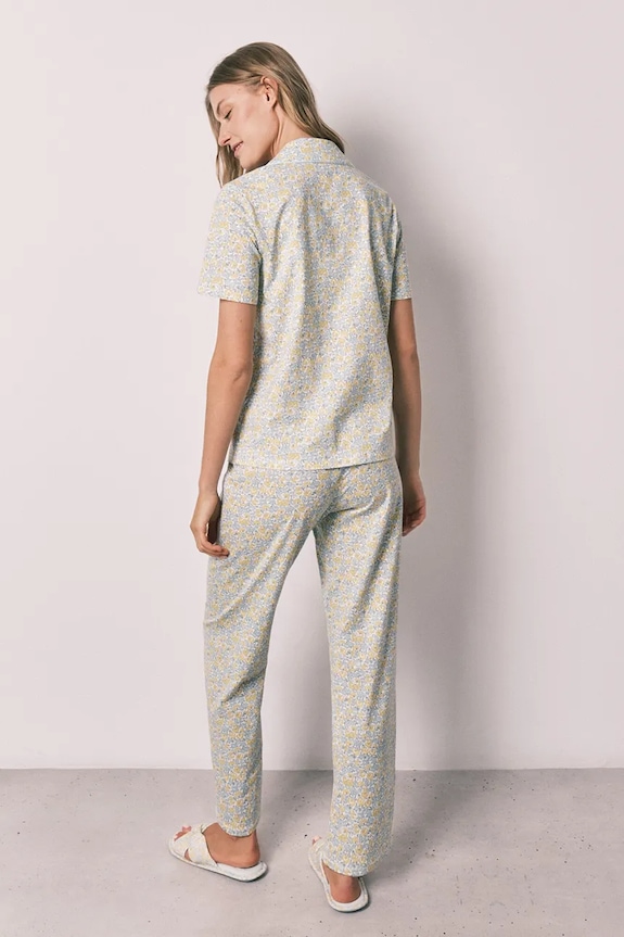 women'secret pijama din două piese pentru femei. din bumbac 3133530 galben AW26