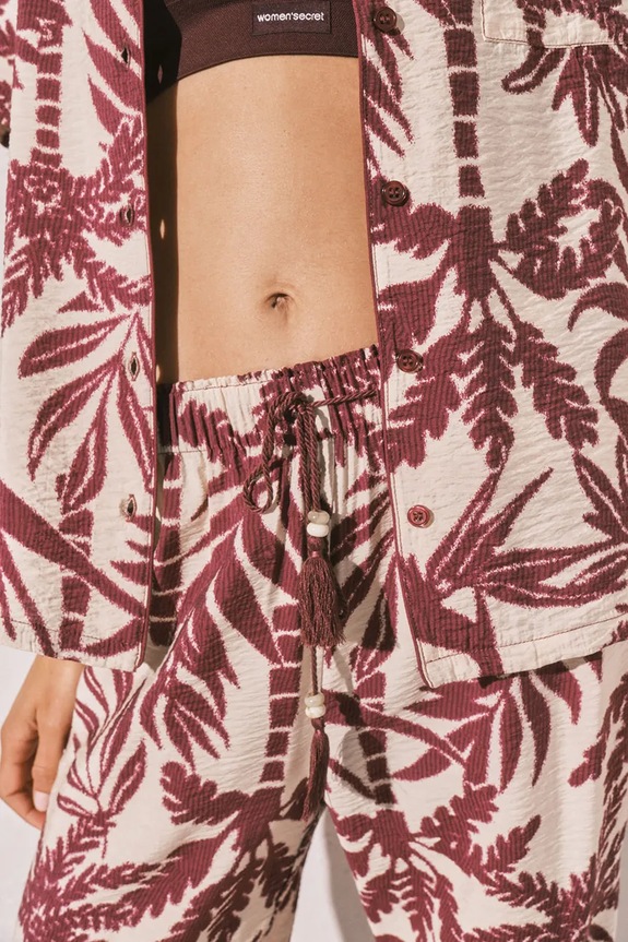 women'secret δύο τεμαχίων Γυναικείες με βισκόζη 3793078 μπορντό