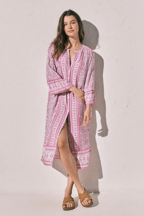 women'secret Πουκάμισο πιτζάμας γυναικείο από βισκόζη μωβ 4923666