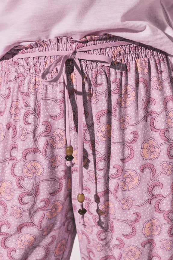 women'secret Παντελόνι πιτζάμας γυναικείο από βισκόζη 3703239 μωβ