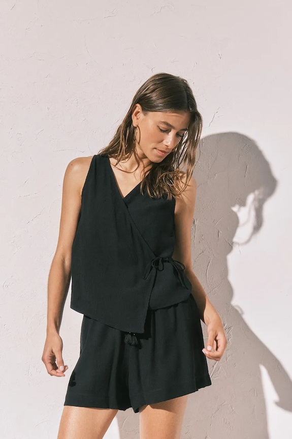 women'secret komplet damski z wiskozą czarny 4853726