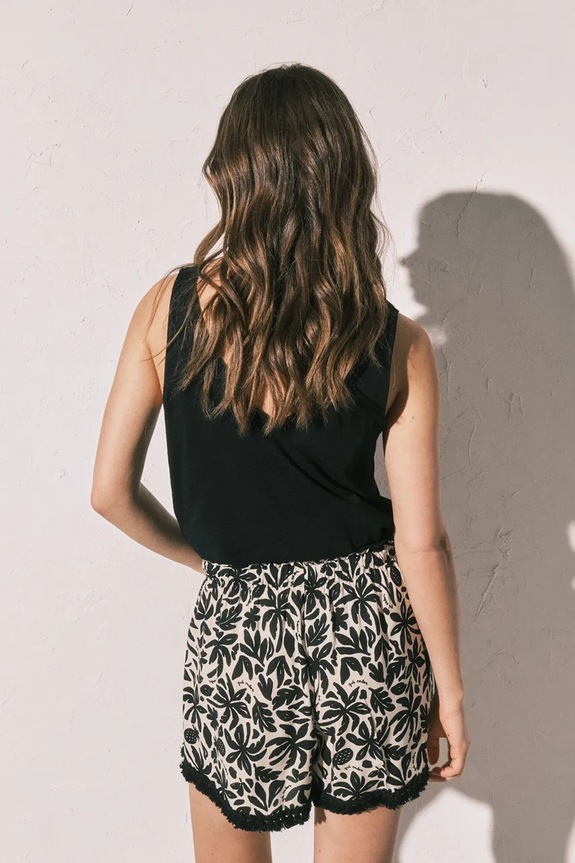 Odjeća women'secret kratke hlače za spavanje za žene od viskoze 3703248 crna