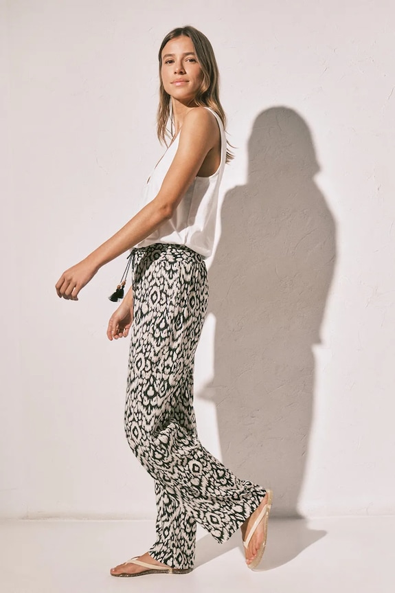 women'secret Παντελόνι πιτζάμας γυναικείο από βισκόζη 3703247 μπεζ